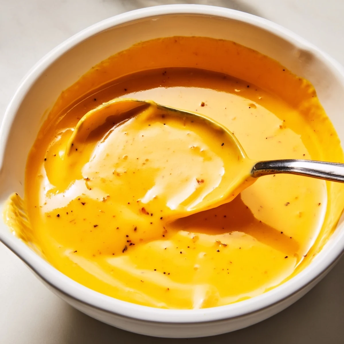 Golden snappy cheddar cheese sauce drizzled generously over crispy tortilla chips and jalapeños