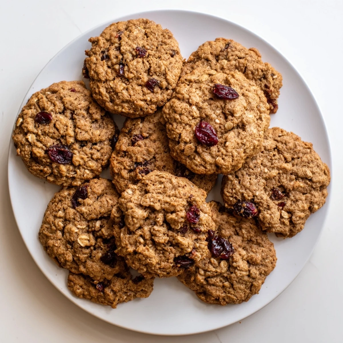 Golden chai oatmeal craisin cookies studded with tart red cranberries and aromatic warming spices