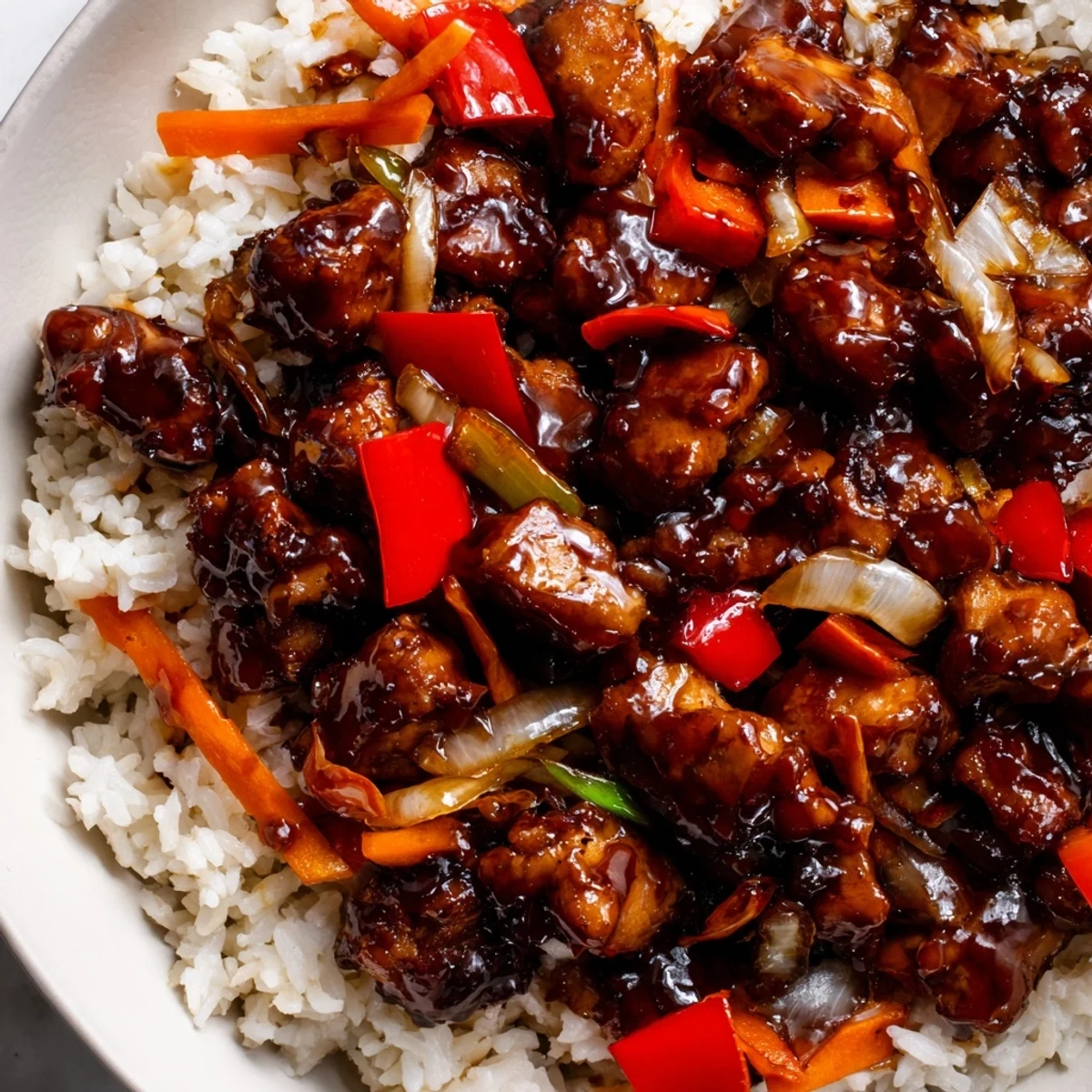 One Pan Korean BBQ Chicken Rice