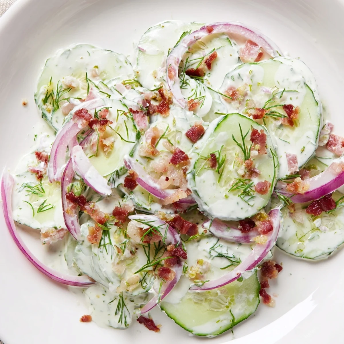 Healthy Cucumber With Bacon