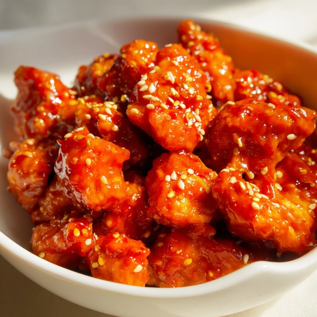 Colorful Firecracker Ground Chicken Bowls garnished with fresh cilantro and sliced avocado