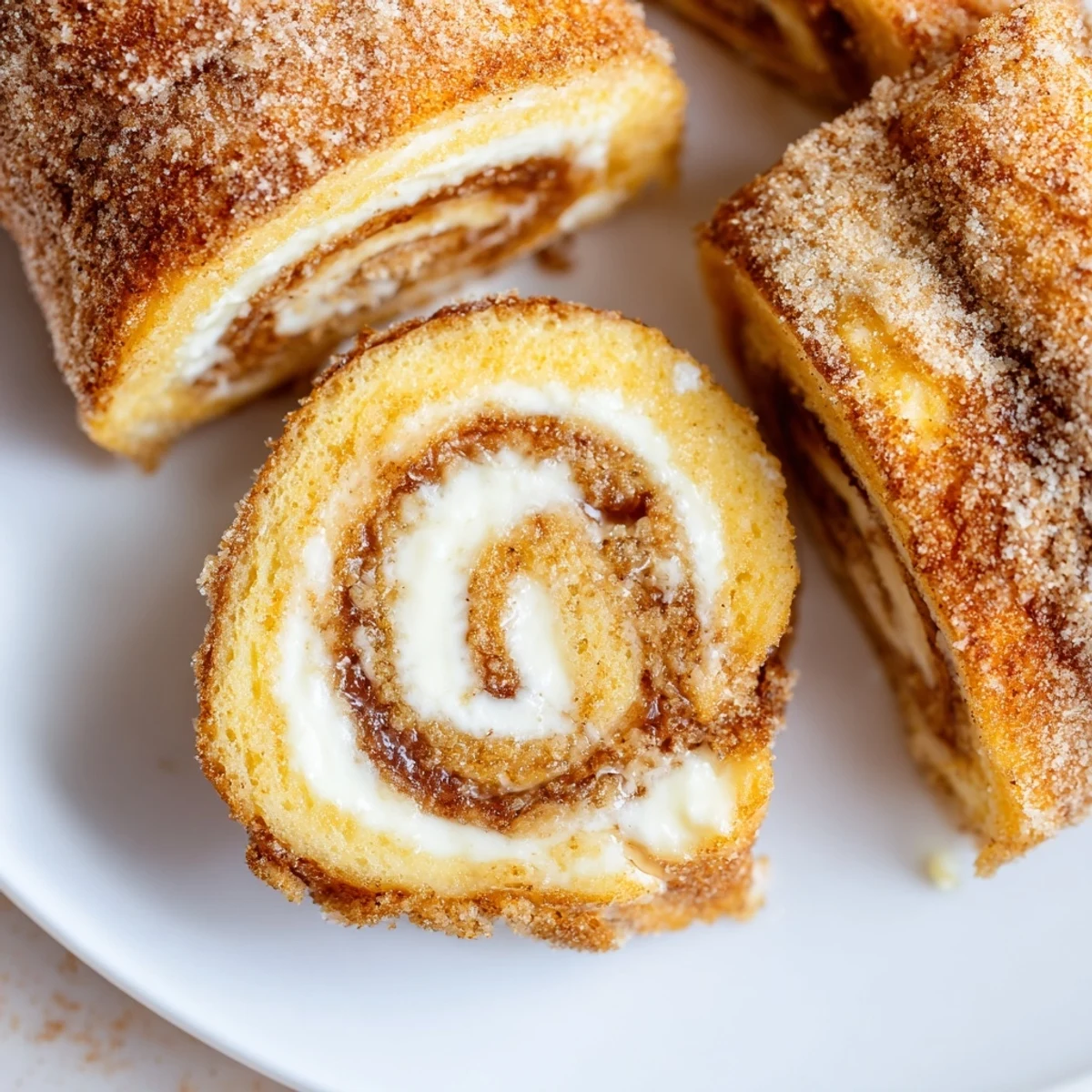 Warm Cinnamon Roll French Toast Roll Ups dusted with cinnamon-sugar, handheld brunch treat.