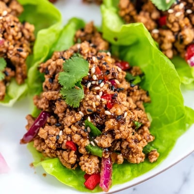 Healthy Ground Turkey Lettuce Wrap Bowls