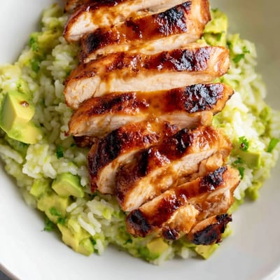 Honey Lime Chicken Avocado Rice