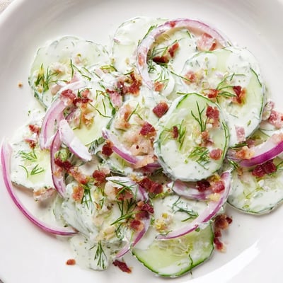 Healthy Cucumber With Bacon