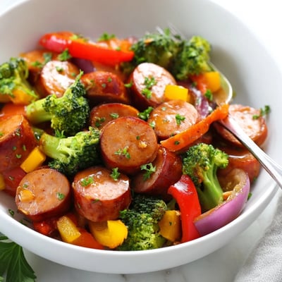 One Pan Honey Garlic Kielbasa